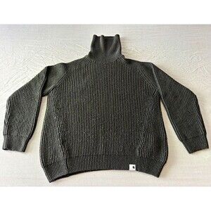 Carhartt WIP Men's Gray Rib Knit Turtleneck Pullover Sweater Size S